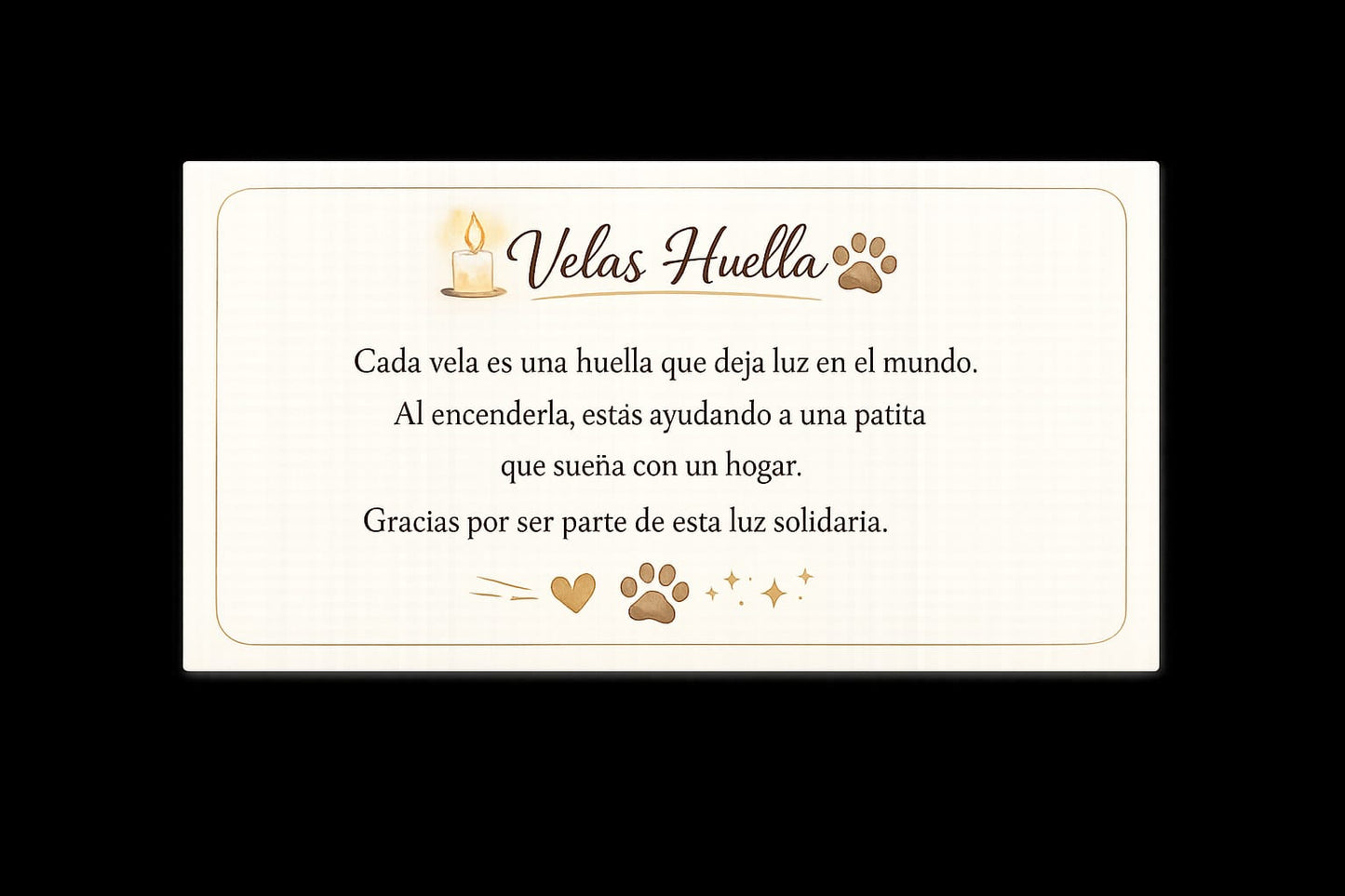 Velas huellas solidarias